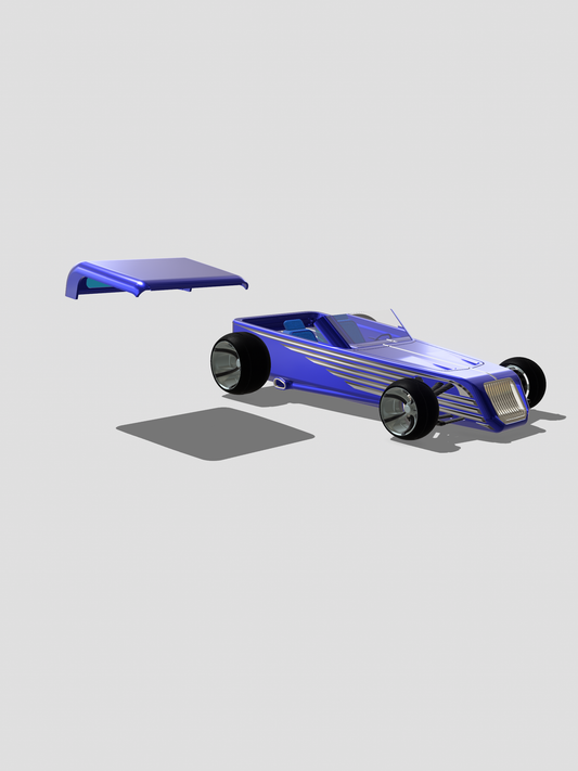 (MCSDesign) Custom Hotrod with Interior & Driveline – 1/24 & 1/25 Scale Resin Model