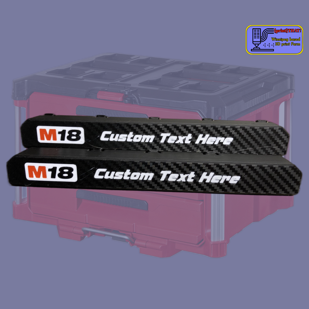 Milwaukee Packout Drawer Handle w/ Custom Label