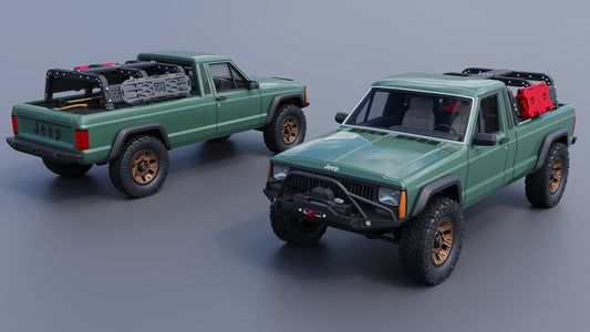 (CoachBuilder) 1985 Jeep Comanche Custom Scale Resin Kit