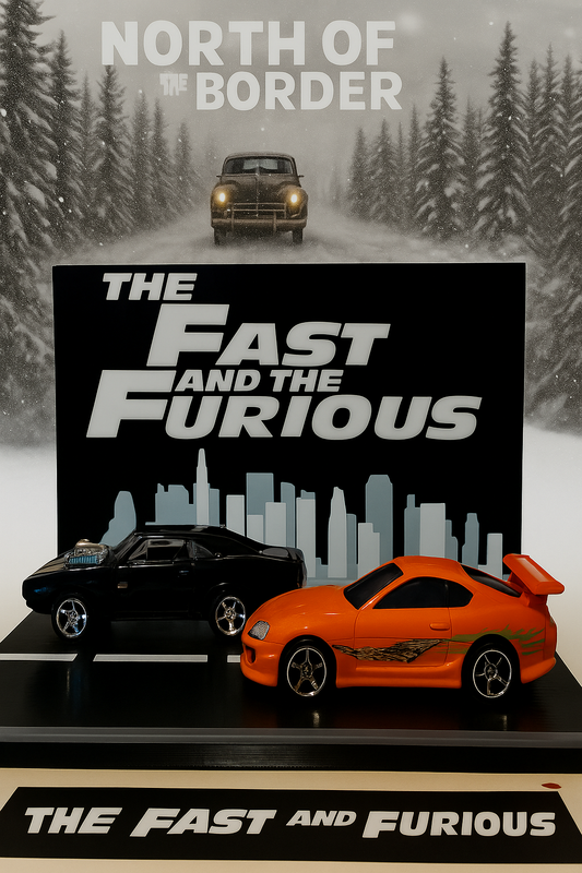 (PRINTTHAT) Fast & Furious Skyline Display Diorama Kit – Fits 2 Hot Wheels Cars