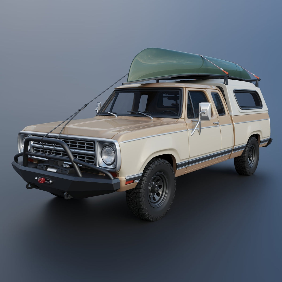 (CoachBuilder) Dodge D150 Club Cab – 1979 Scale Model Kit