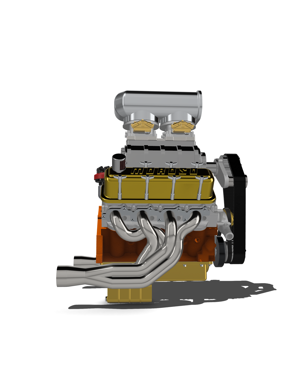 (MCSDesign) 1980s-1990s Style Big Block Chevy (BBC) Engine – Resin Print