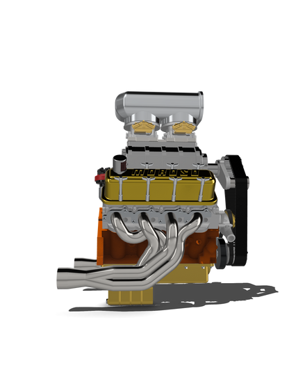 (MCSDesign) 1980s-1990s Style Big Block Chevy (BBC) Engine – Resin Print