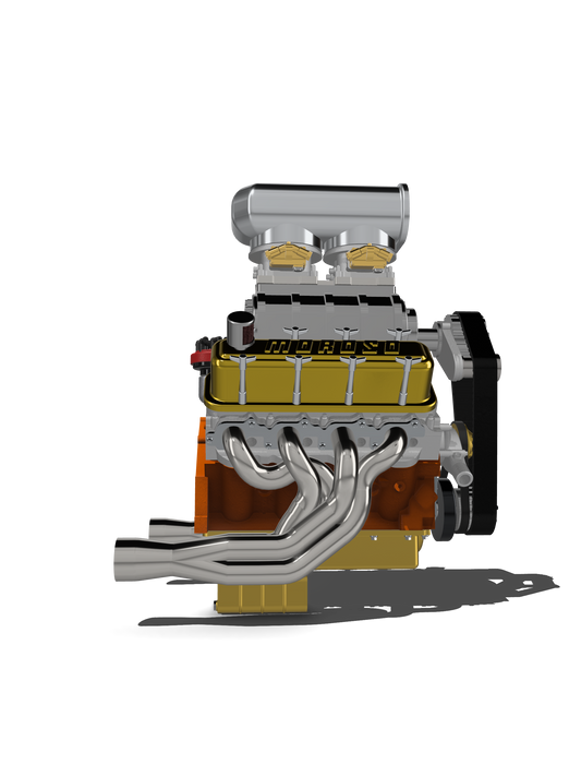 (MCSDesign) 1980s-1990s Style Big Block Chevy (BBC) Engine – Resin Print