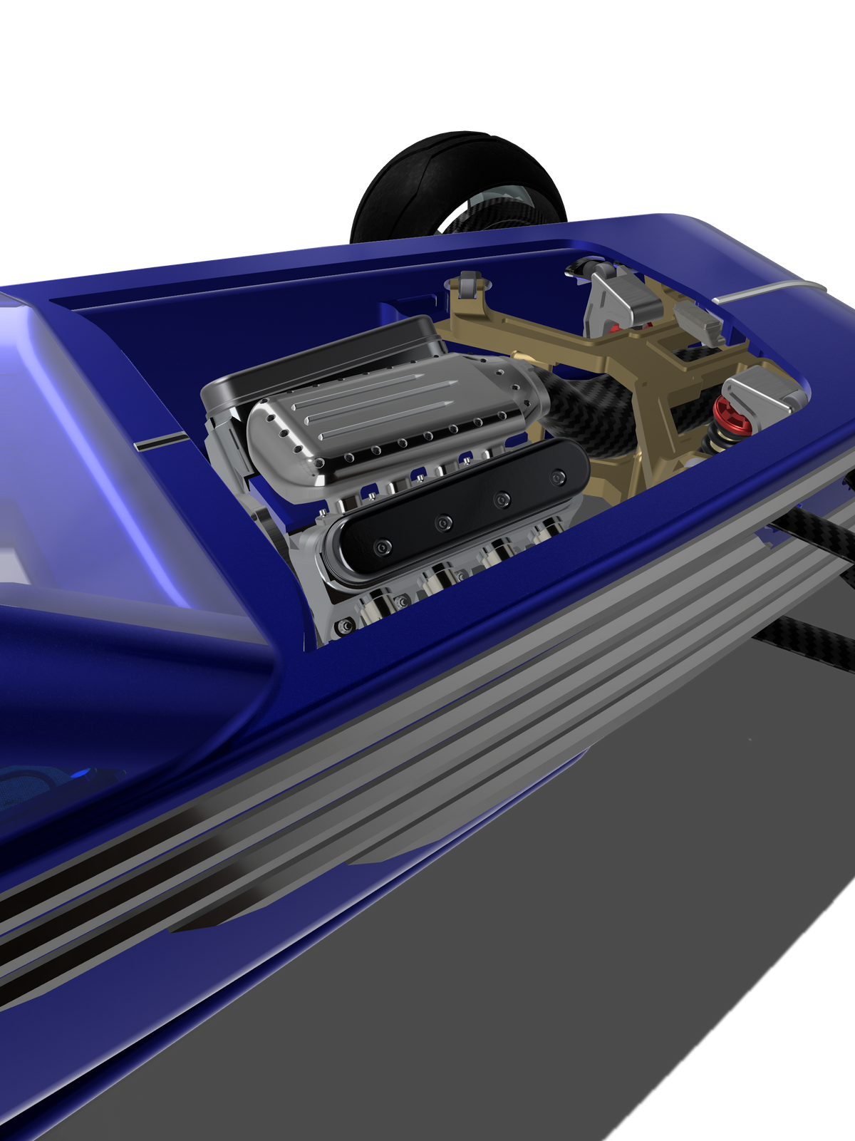 (MCSDesign) Custom Hotrod with Interior & Driveline – 1/24 & 1/25 Scale Resin Model
