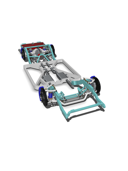 (MCSDesign) 1957 Chevy Bel Air Pro Touring Chassis Update Set – 1/24 & 1/25 Scale Resin Model