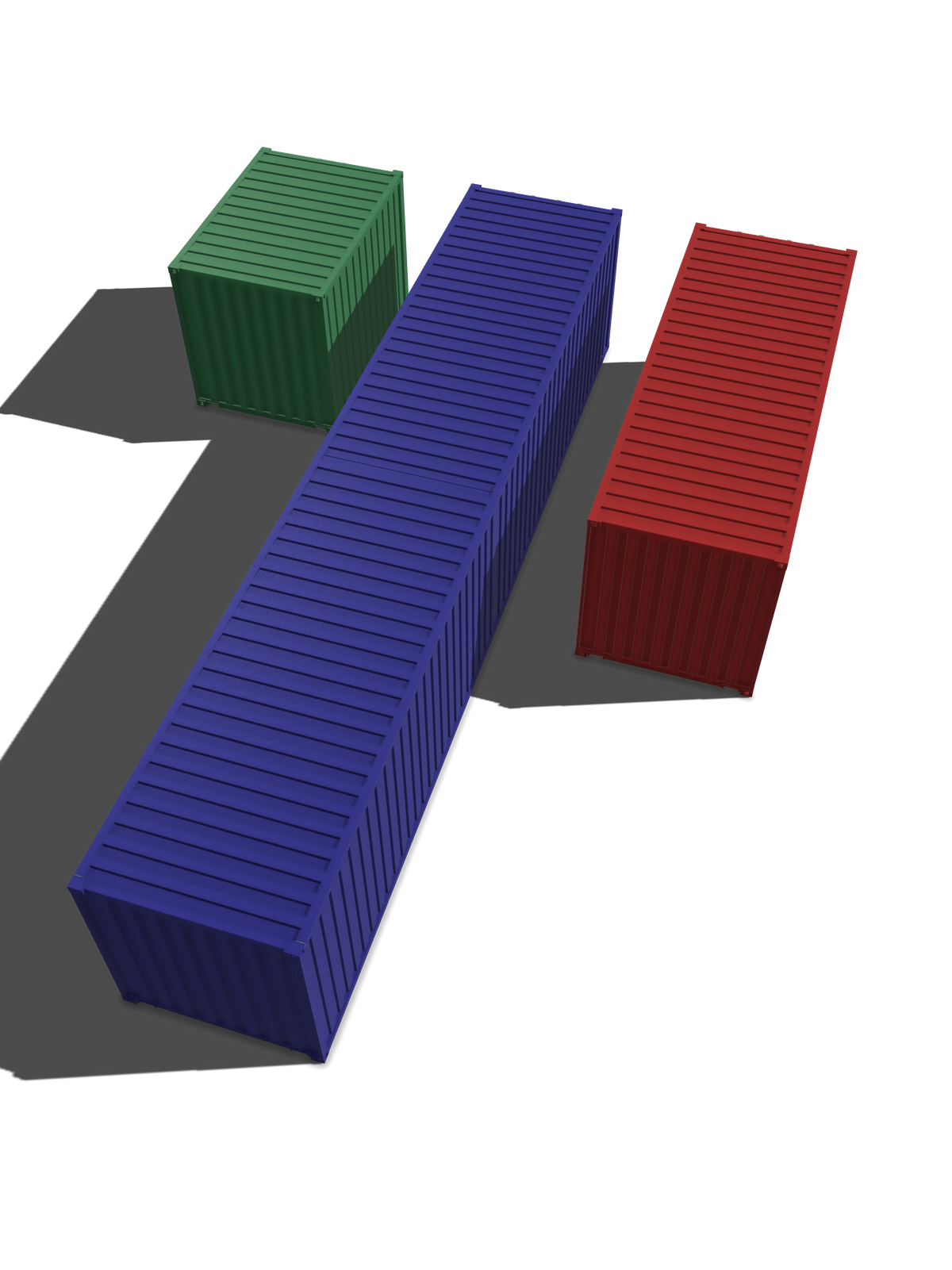 (MCSDesign) Modular Shipping Containers for Diorama with Stamps – 1/24 & 1/25 Scale Resin Set