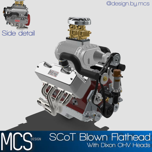 (MCSDesign) Flathead Ford SCoT Blown N Dixon Heads – Resin Accessory set (1/24 & 1/25 Scale)