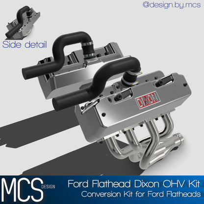 (MCSDesign) Ford Flathead Dixon OHV Conversion Set – Resin Accessory Kit (1/24 & 1/25 Scale)
