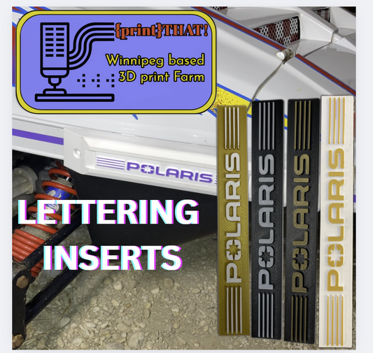 (PrintThat!) Polaris lettering inserts for bumper caps