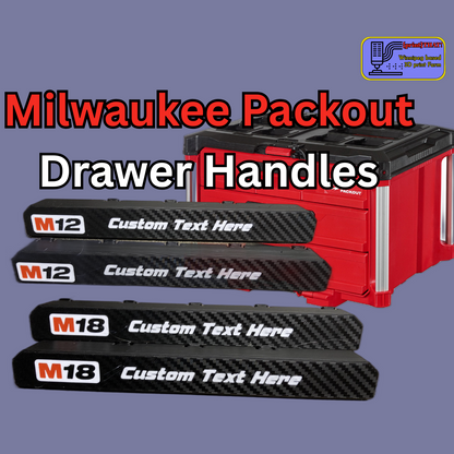 Milwaukee Packout Drawer Handle w/ Custom Label