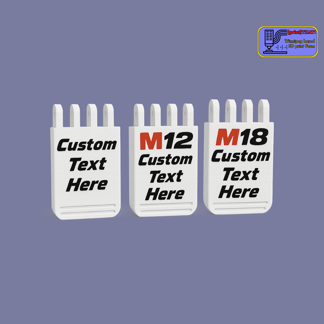 Milwaukee Packout Replacement Latches – M12 / M18 / Blank || w/ Custom Text