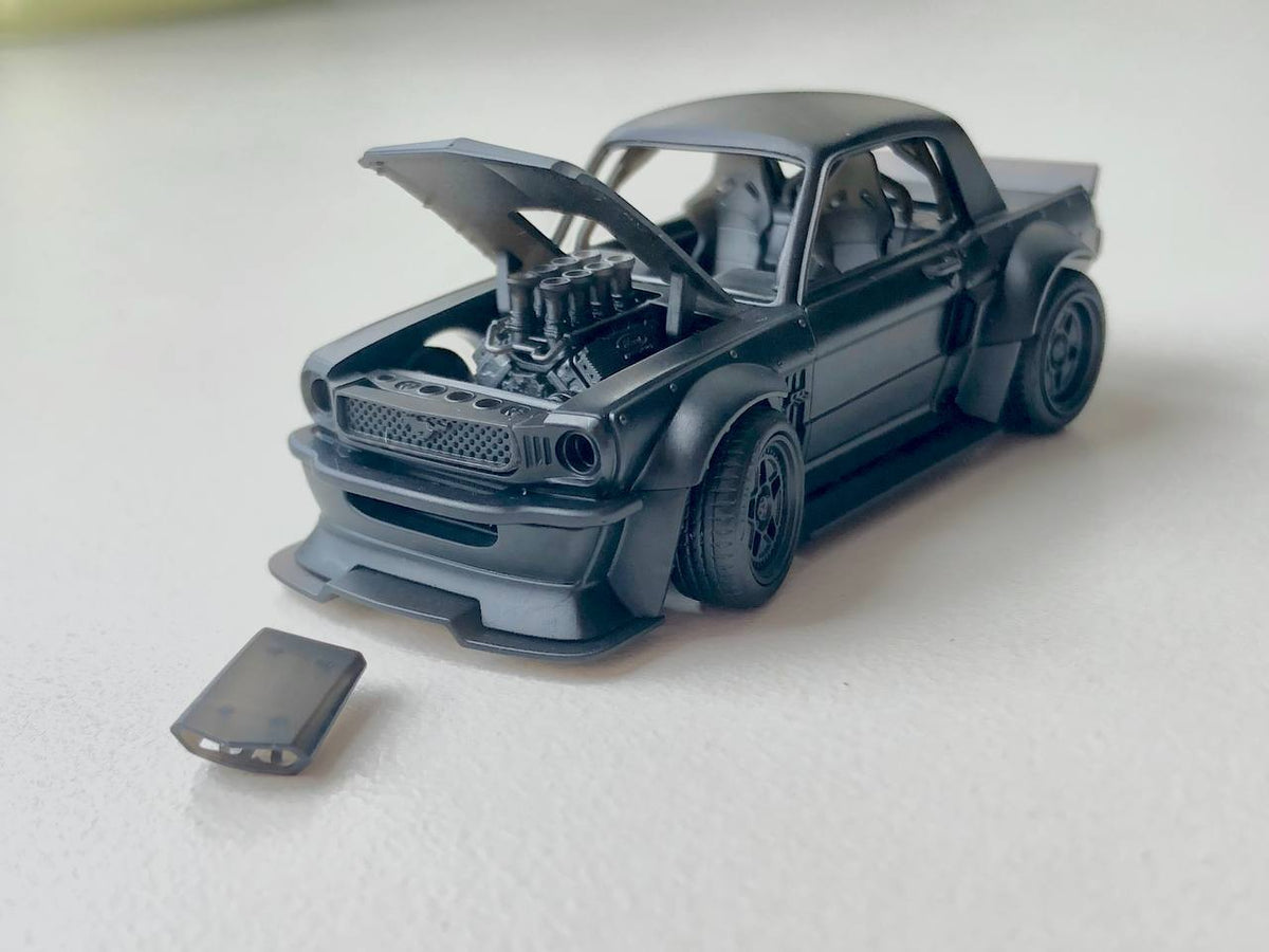 (Dirty_customs) Ford Mustang “Hoonicorn” Cartoon Style – 1/24 Scale Resin Model