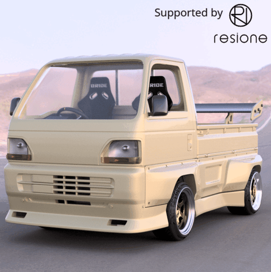 (Dirty_customs) Drift Kei Truck Carry – Pandem Body Kit – Full Resin Kit