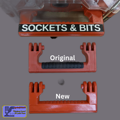 Milwaukee Packout Full-Size Organizer Handle with Custom Label - 3D Printed Accessory