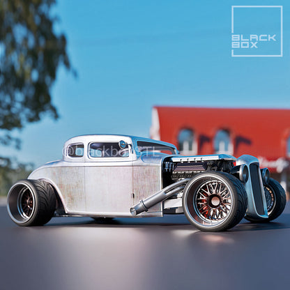 (BlackBoxSTL) Hot Rod 5 Window Full Modelkit – 1/24 Scale Resin Print